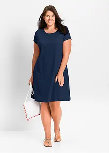 Jerseyklänning i ren bomull, bonprix