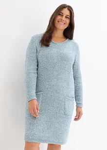 Klänning av stickad fleece, bonprix