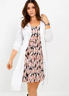 Lång cardigan i bomullsblandning, bonprix