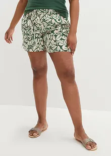 Mönstrade jerseyshorts av elastisk bomullsmix, bonprix