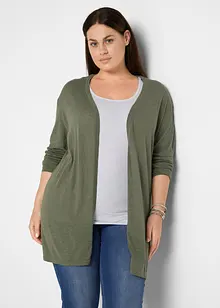 Lång cardigan utan knäppning, bonprix
