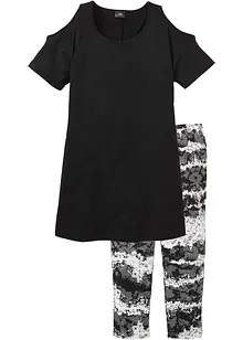 Pyjamas med capribyxor, bonprix