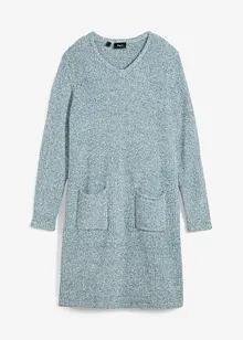 Klänning av stickad fleece, bonprix