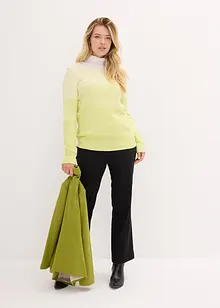 Jerseykavaj i bomull, figursydd, bonprix