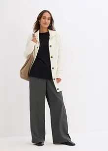 Långärmad topp av bomullsmix, bonprix