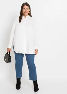 Skjortblus i mjuk viskos, bonprix