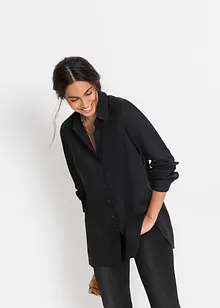 Skjortblus i mjuk viskos, bonprix