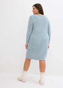 Klänning av stickad fleece, bonprix