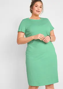 Jerseyklänning i ren bomull (2-pack), bonprix