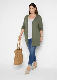 Lång cardigan utan knäppning, bonprix