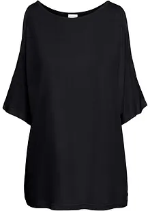 Cold shoulder-topp i viskos, bonprix