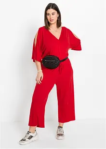 Jerseyjumpsuit i följsam viskos, bonprix