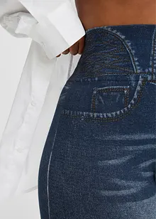 Sömlösa leggings med jeanslook och kraftigt formande effekt, bonprix