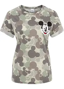 Kamouflagemönstrad T-shirt med Musse Pigg, Disney