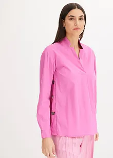 Tunika i poplin med knappar, bonprix