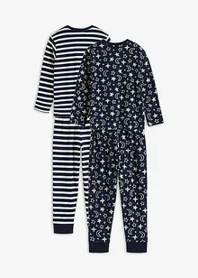 Pyjamas i ekologisk bomull (4 delar), bonprix