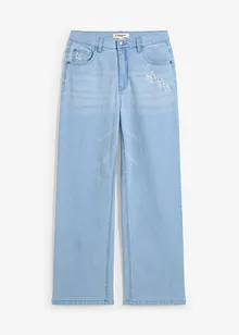 Wide Leg Jeans med medelhög midja, bonprix