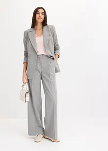 Kritstrecksrandig kavaj, bonprix