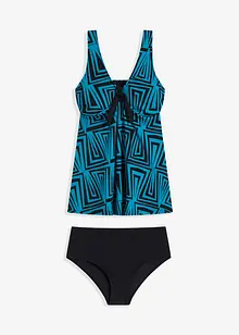 Lång tankini med återvunnen polyamid (2 delar), bonprix