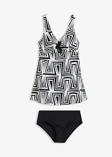 Lång tankini med återvunnen polyamid (2 delar), bonprix