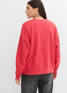 Oversized sweatshirt av mjuk bomullsmix, bonprix