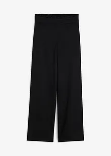 Marlenebyxa med linnelook och elastisk linning, bonprix