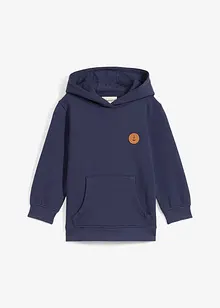 Sweatshirt med luva i ren ekologisk bomull för barn, bonprix