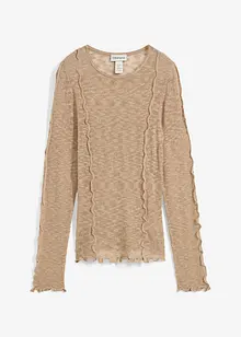 Stickad jumper med strukturmönster, bonprix