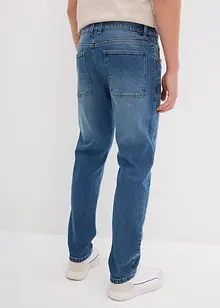 Stretchjeans i kraftig denim med avsmalnande ben, Relaxed Fit, bonprix