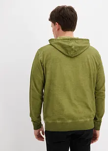 Sweatshirt med huva i ekologisk bomull, bonprix