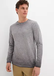 Långärmad T-shirt i ekologisk bomull (2-pack), bonprix