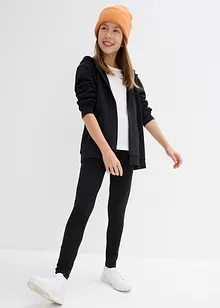 Leggings av stretchig mix med ekologisk bomull (3-pack), bonprix