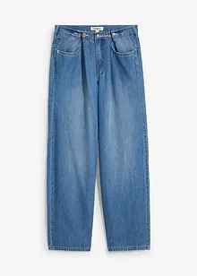 Balloon Jeans Mid Waist, med knappar, bonprix