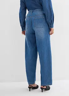 Balloon Jeans Mid Waist, med knappar, bonprix