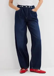 Balloon Jeans Mid Waist, med knappar, bonprix