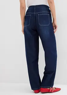 Balloon Jeans Mid Waist, med knappar, bonprix