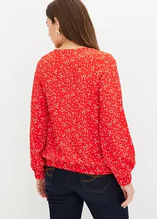Långärmad topp i jerseykräpp, bonprix