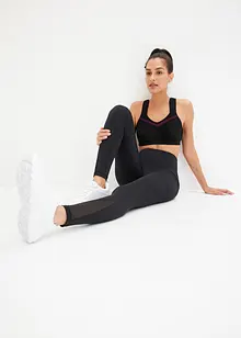 Sportleggings med mesh och mobilficka, bonprix