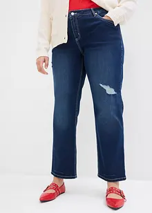 Straight Jeans Mid Waist, cropped, bonprix