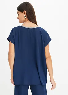 Blus med strasstenar, bonprix