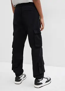 Stretchig cargobyxa i dra på-modell för barn, normal passform, bonprix