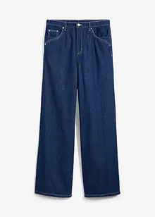 Wide Leg Jeans Mid Waist, med bekväm midja, bonprix