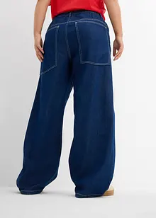 Wide Leg Jeans Mid Waist, med bekväm midja, bonprix