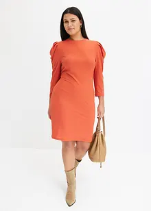 Ribbstickad jerseyklänning, bonprix