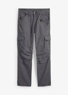 Relaxed Fit cargobyxa av ren bomull, Straight, bonprix