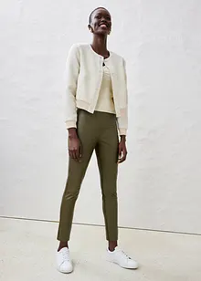 Skinnleggings i lammnappa med resårinfällning, bonprix