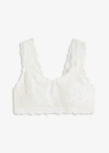 Bralette med bekväm framknäppning, utan bygel, bonprix