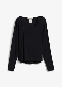 Långärmad topp med 2-i-1-look, bonprix
