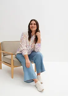 Blus av mjuk viskos, bonprix