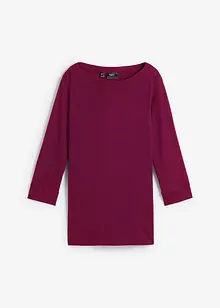 Långärmad topp i ren ekologisk bomull, bonprix